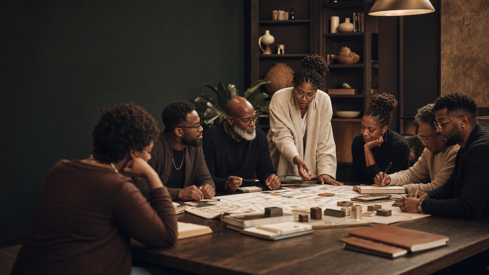 Doctor of Ministry participants working together in a design lab